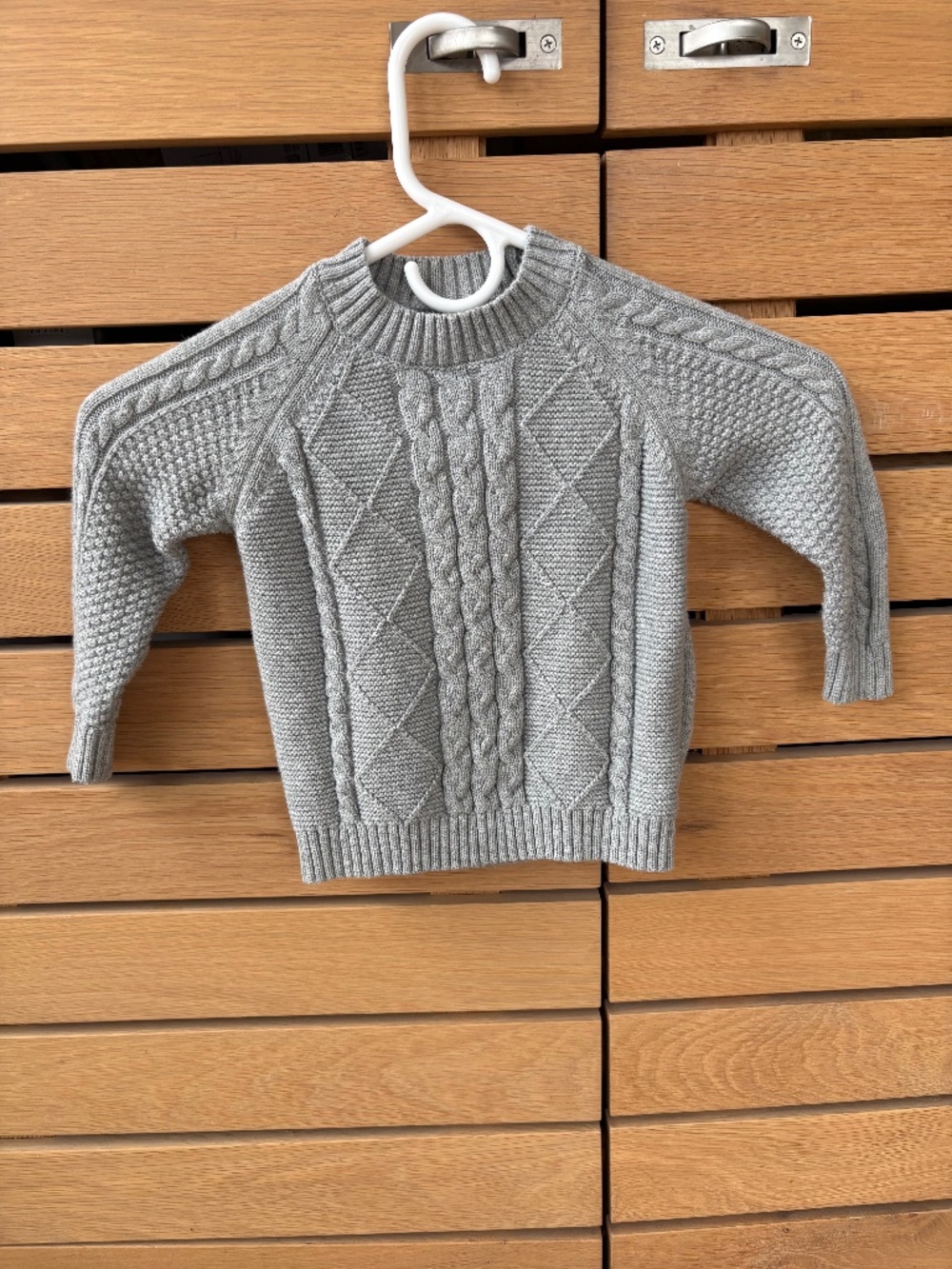 Adorable 100% Cotton Children's Cable Knit Sweater 18-24 month